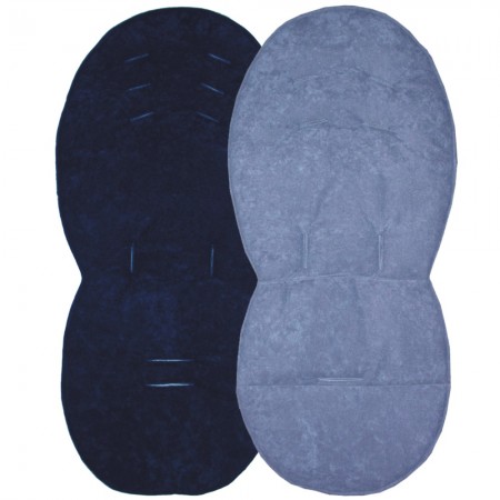 Seat Liner to fit iCandy Peach Pushchairs - Navy / Grey Suedette